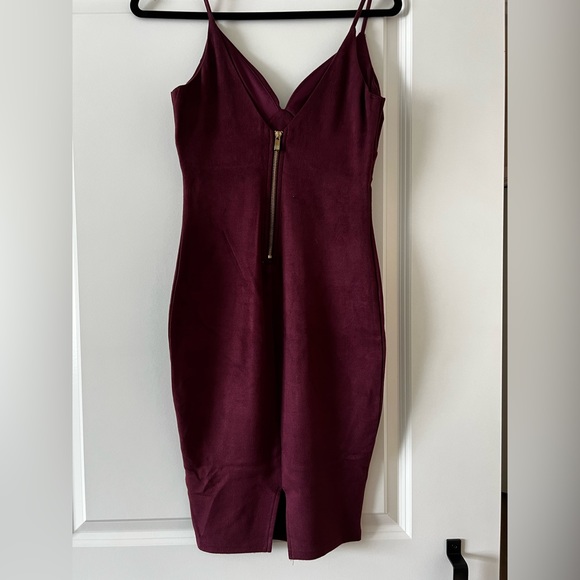 Suede Mini Dress - Picture 2 of 4